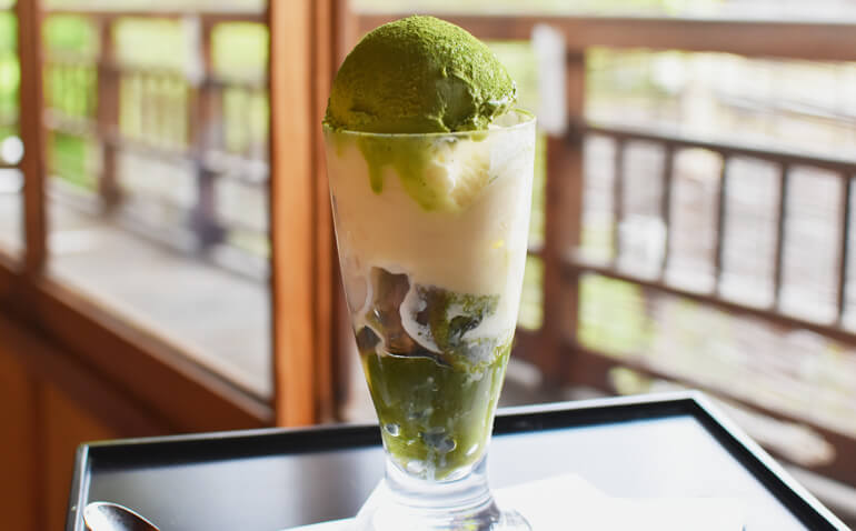 白玉パフェ　抹茶のイメージ画像
